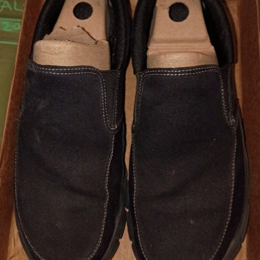 Men's Black Slip-On Shoes